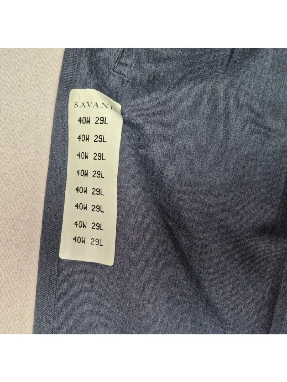 Savane by Farah Men's Pleated Turn-Up Charcoal Gray Dress Pants Sz 40/29 VTG NWT